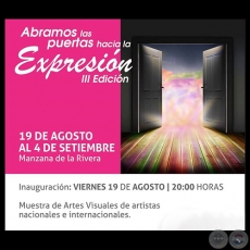 Abramos las Puertas Hacia la Expresin III - Obra de Mara Villalba - Viernes 19 de Agosto de 2016